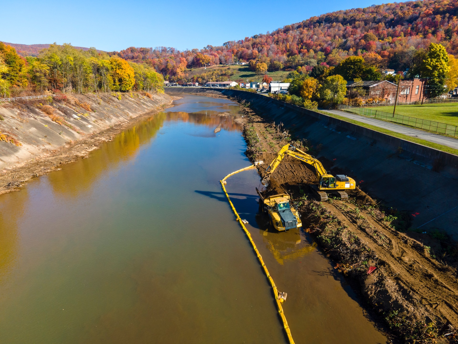 The Johnstown Local Flood Protection Project became the nation's second largest flood control project when it was constructed between 1938 and 1943 by the U.S. Army Corps of Engineers.