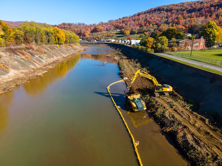The Johnstown Local Flood Protection Project became the nation's second largest flood control project when it was constructed between 1938 and 1943 by the U.S. Army Corps of Engineers.