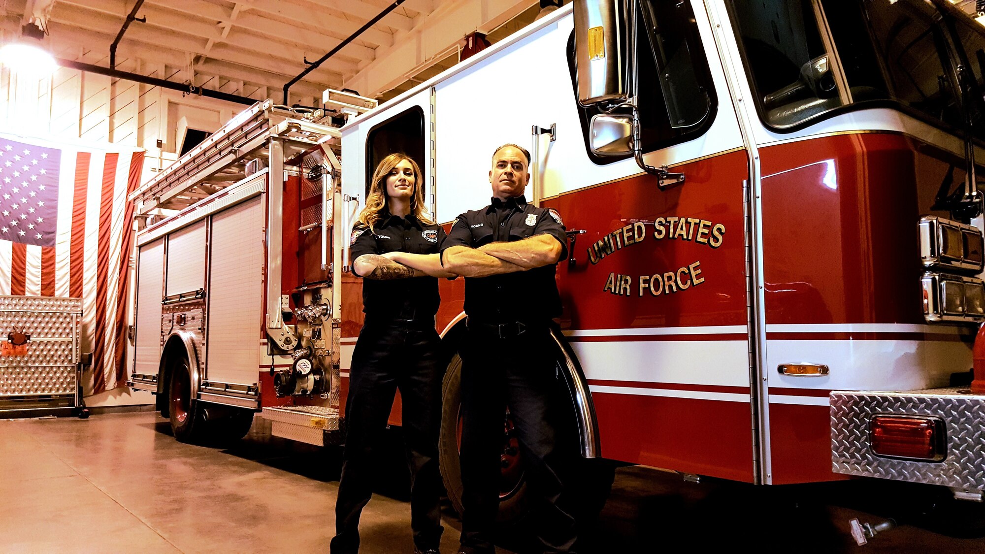 Melissa Young has worked for the Fire Department at Edwards Air Force Base and Operating Location Plant 42 since 2017. She draws on her family’s commitment to community service and legacy of fighting fires and emergencies throughout generations.