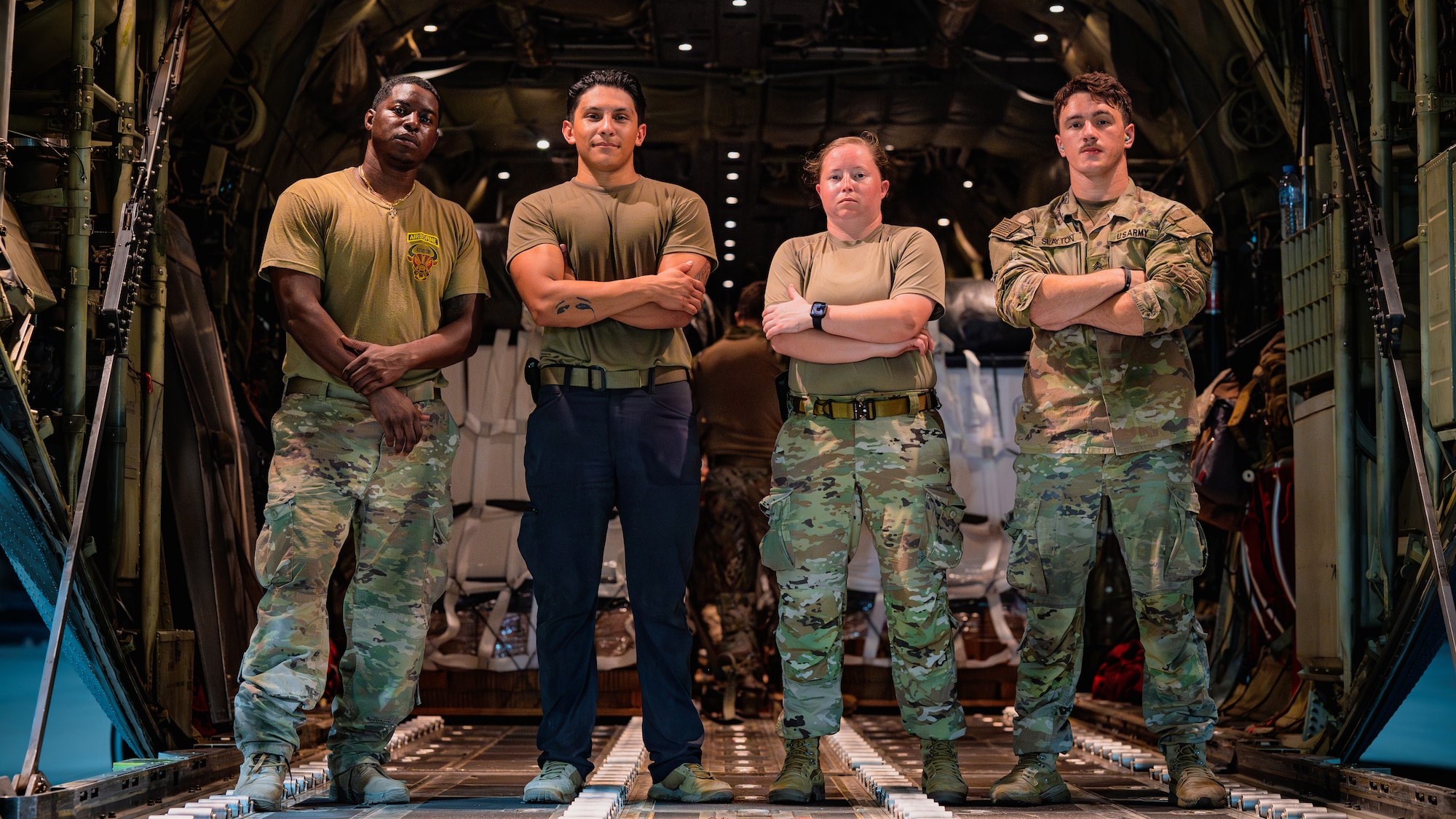 Soldiers pose for photo