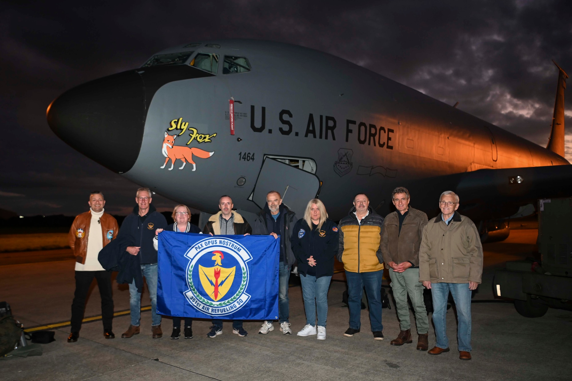 The volunteers received a familiarization flight for their work at the museum, which displays the history of the 100th BG - the legacy unit of the 100th Air Refueling Wing.