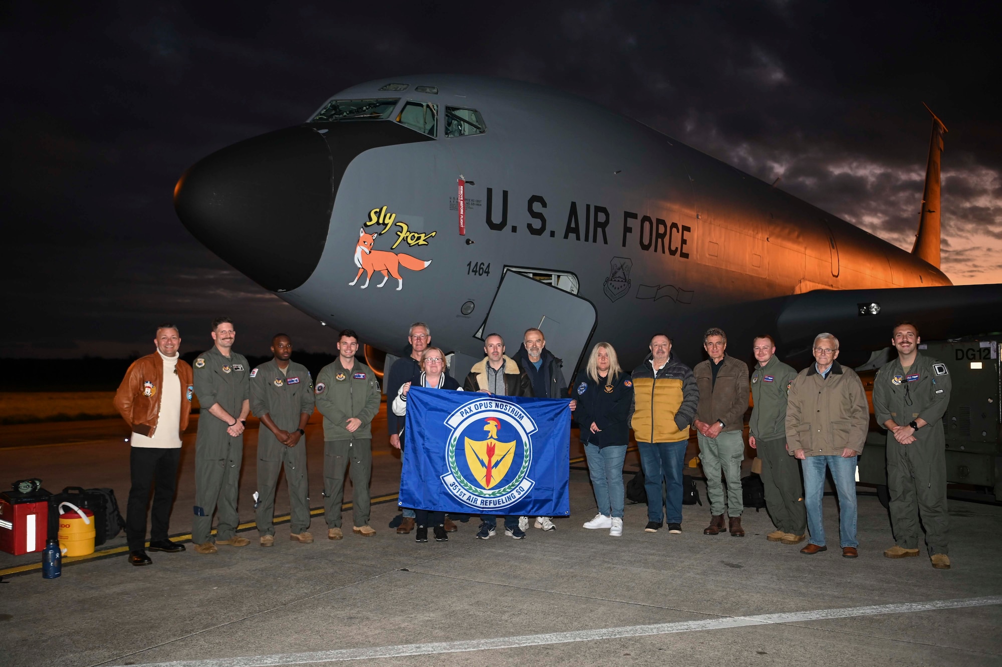 The volunteers received a familiarization flight for their work at the museum, which displays the history of the 100th BG - the legacy unit of the 100th Air Refueling Wing.