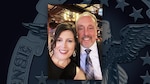 Defense Logistics Agency Information Operations Management and Program Analyst Christina Panichelle and her husband pose for a photo.