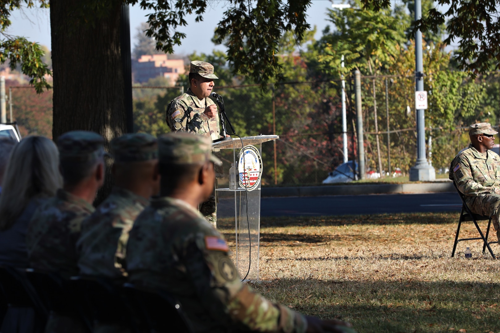 The District of Columbia National Guard celebrated the 222nd anniversary of the First Muster of the D.C. Militia at the D.C. Armory, on Oct. 30 2024. The event consisting of remarks, a historical reenactment, and Oath of Enlistment underscored the D.C. National Guard’s legacy, from its beginnings in 1802 to present-day missions supporting both the capital city and national defense, and the organization's future.