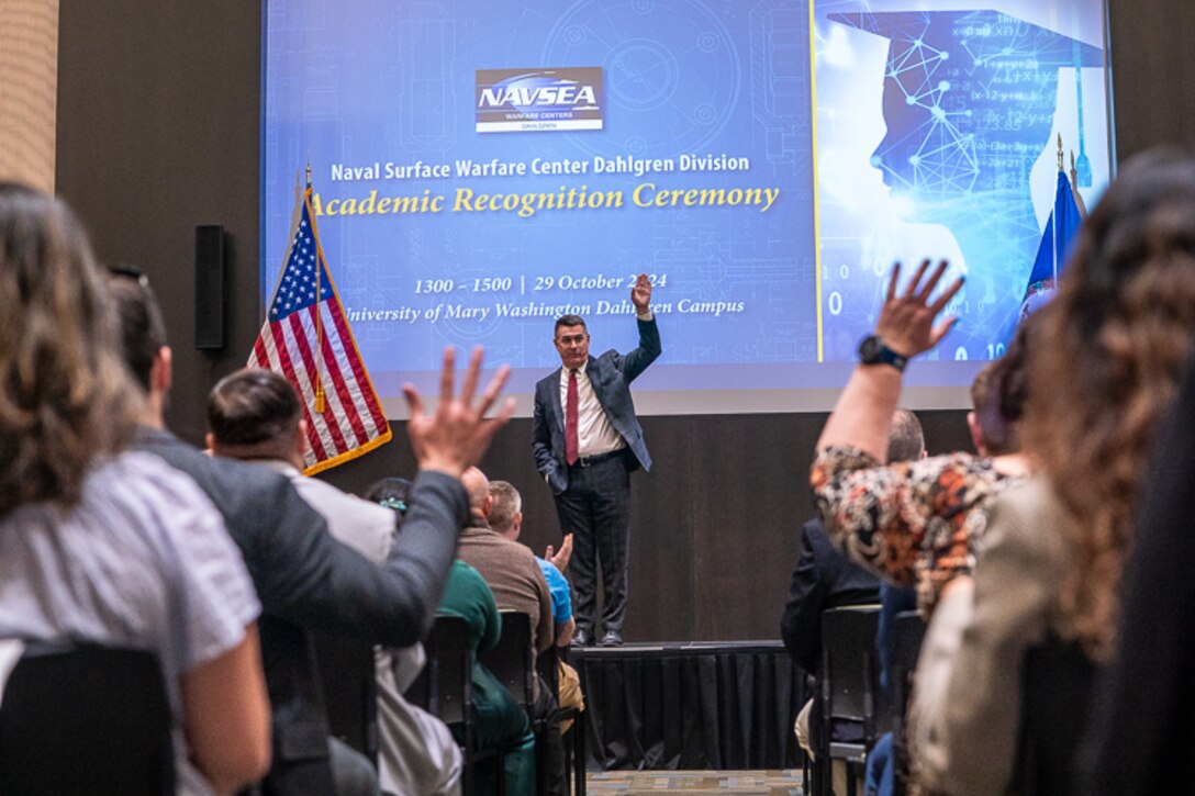 NSWCDD hosted its annual Academic Recognition Ceremony at the University of Mary Washington Dahlgren Campus on Tuesday, October 29, 2024