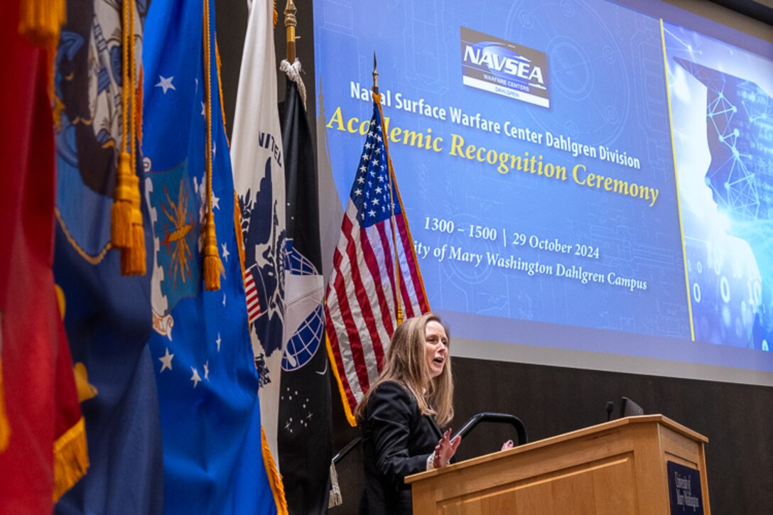 NSWCDD hosted its annual Academic Recognition Ceremony at the University of Mary Washington Dahlgren Campus on Tuesday, October 29, 2024