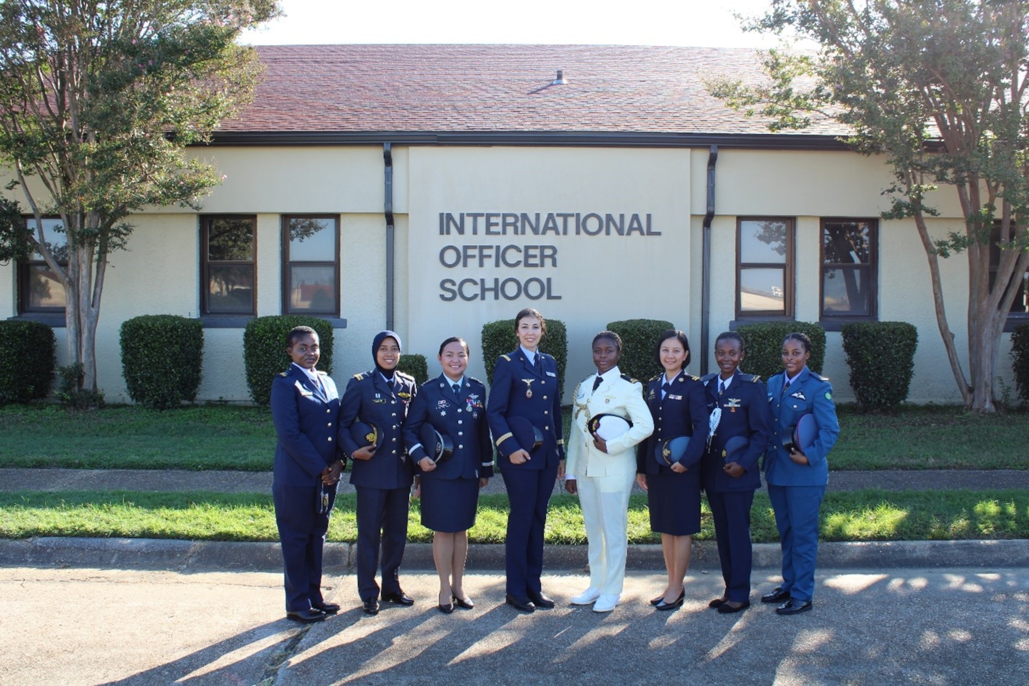 Female SOS international students from Tanzania, Philippines, Morocco, Nigeria, Thailand, Ghana, and Malaysia