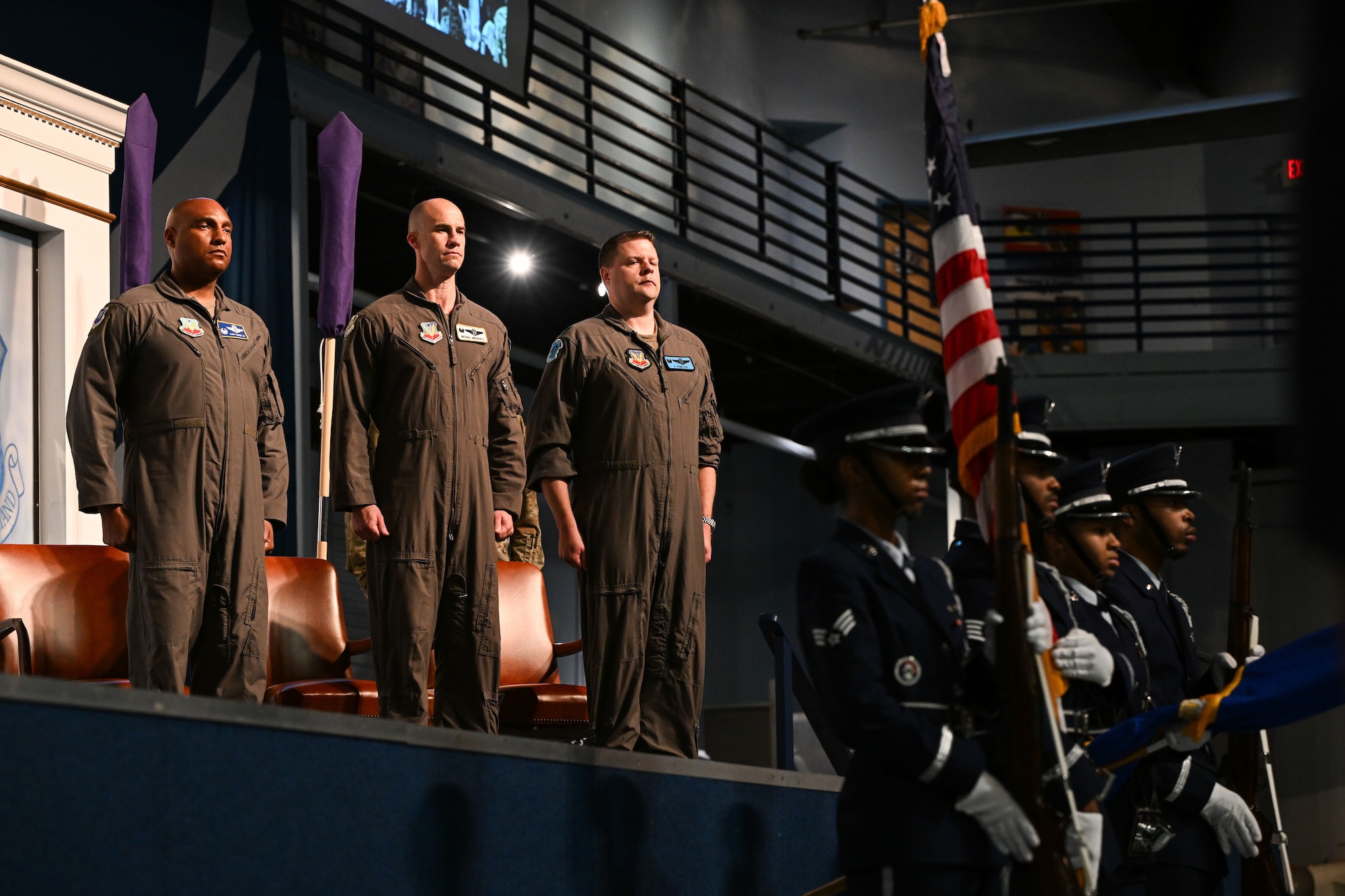 The 950th Spectrum Warfare Group and 17th electronic Warfare Squadron activated at Robins Air Force Base, Georgia, Oct. 29, 2024.