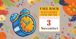 Turn clocks back