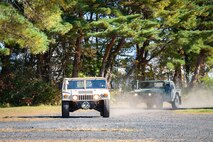Humvees arrive to location