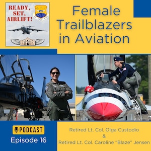 Graphic created to promote episode 16 of the Ready, Set, Airlift! podcast, the official podcast of the 433rd Airlift Wing.