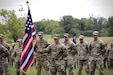 U.S. Soldiers with 1st Battalion, 111th Infantry Regiment, 56th Stryker Brigade Combat Team are honored during a deployment ceremony at Valley Forge National Park at Valley Forge, Pennsylvania, Aug. 30, 2024. Soldiers with the 1-111th IN, also known as Task Force Associators, will replace 2nd Battalion, 112th Infantry Regiment who deployed to Africa in early 2024. (U.S. Army National Guard Photo by Maj. Travis Mueller)