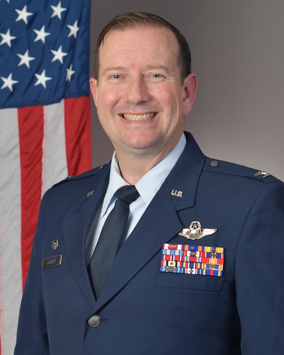 Official photo for Col. Douglas C. Jeffrey IV, 433rd Airlift Wing commander.