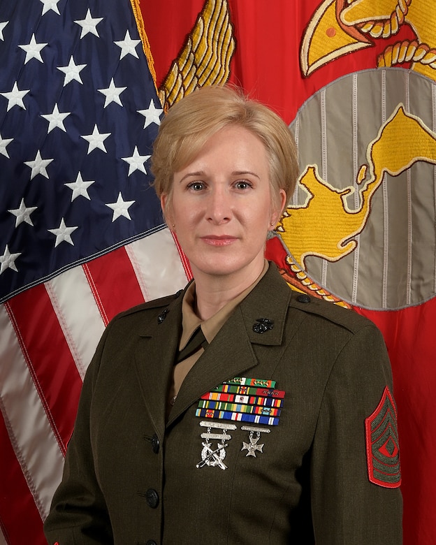 First Sergeant Ashley K. Pardee, Inspector-Instructor Unit Senior Enlisted Leader, Truck Company Det, 25th Marine Regiment
