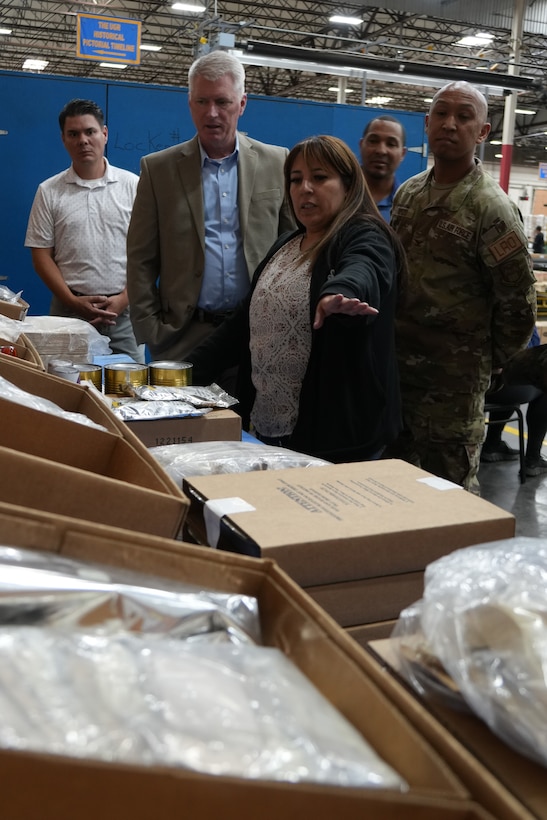 People in warehouse