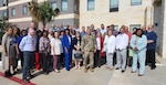 A group shot of military and civilian personnel
