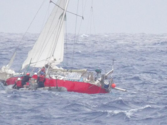 The U.S. Navy and U.S. Coast Guard completed the rescue.