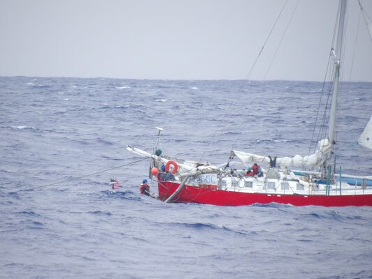 The U.S. Navy and U.S. Coast Guard completed the rescue.