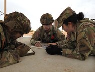 BLC Soldiers participating in Land Navigation