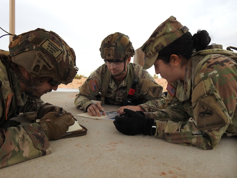 BLC Soldiers participating in Land Navigation