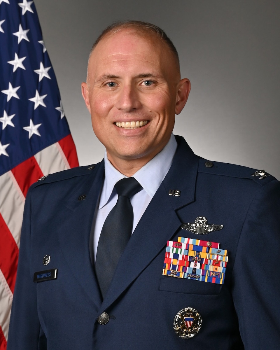 Col Michael Maginness, 2nd Bomb Wing Commander