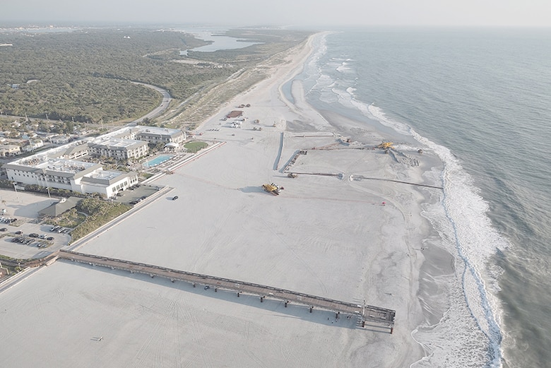 St. Augustine Beach FCCE re-nourishment 2024