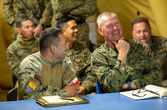 U.S. and Chilean Marine Leadership Receive Commanders Update Brief: UNITAS LXV