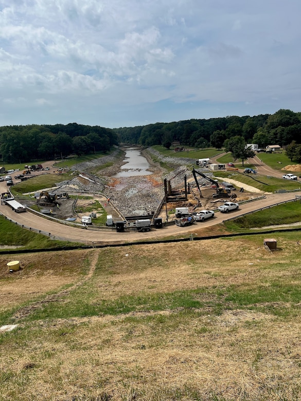 Vicksburg, Miss – The U.S. Army Corps of Engineers Vicksburg District (USACE-MVK) continues to advance interim risk reduction measures (IRRM) at Arkabutla Dam in Northwest Mississippi that are scheduled to be completed by late September 2024. These measures include adding piezometers to increase real-time monitoring of groundwater pressure and installing relief wells to relieve water pressure and to allow excess water to be diverted safely.