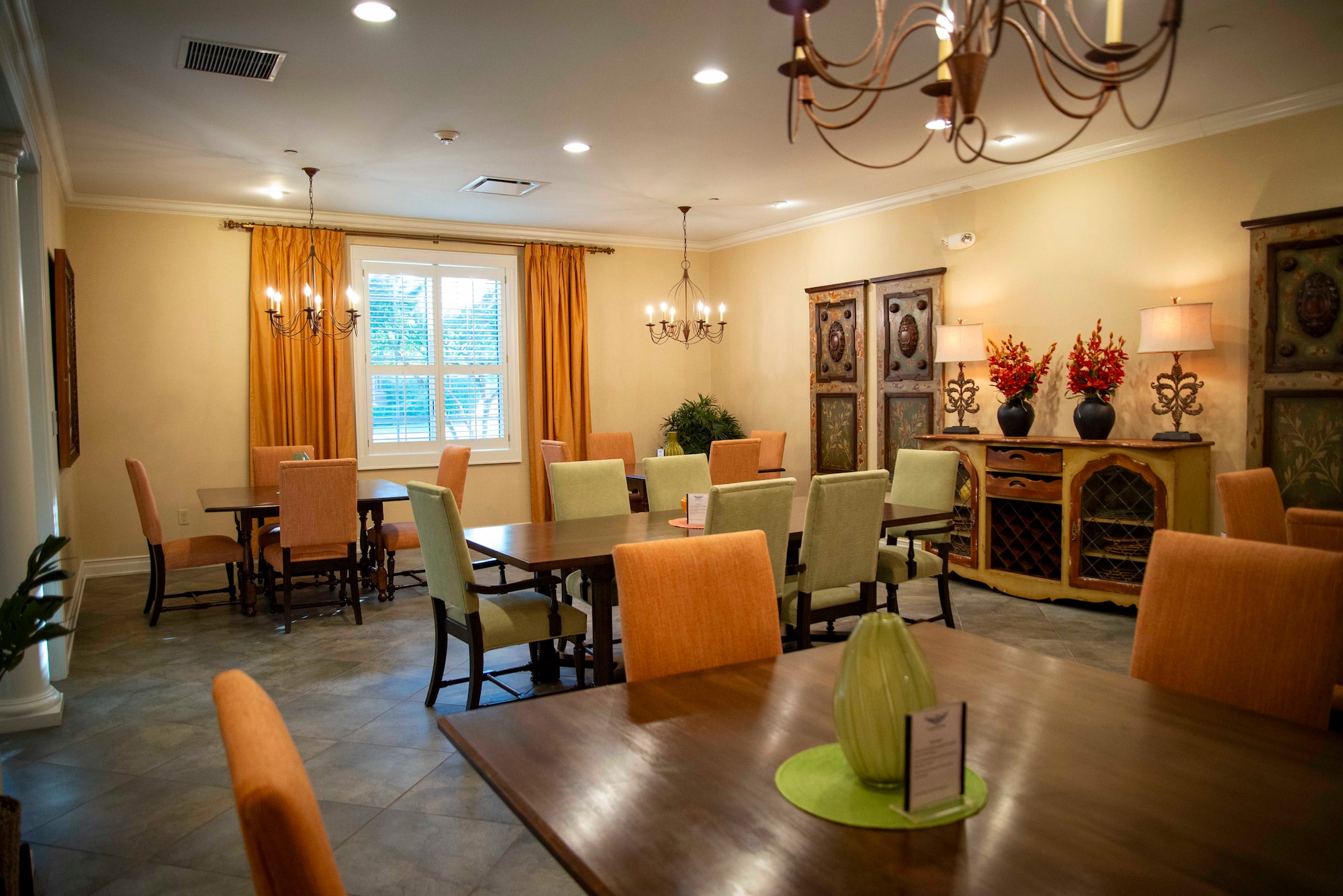 The dining room of Fisher House II on Wright-Patterson Air Force Base, Ohio, July 31, 2024.