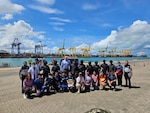Group photo at the Port of Laem Chabang, Thailand, Aug. 22, 2024.
