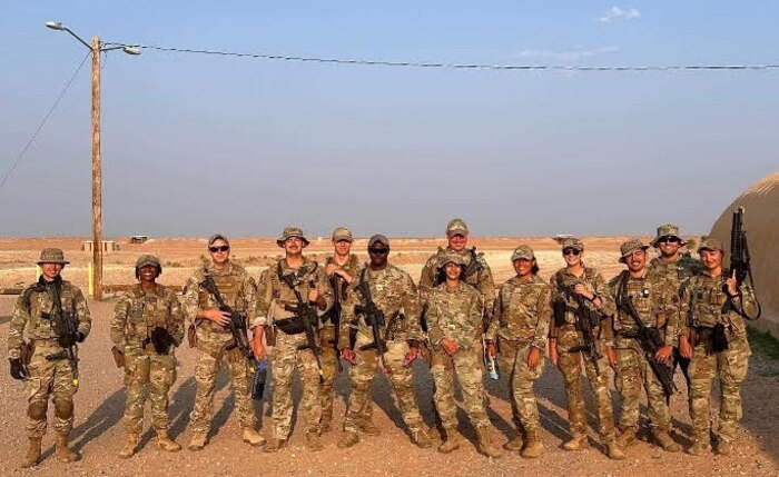 Joint Base Charleston, South Carolina 628th Security Forces Squadron Defenders earned the title of Desert Defenders after a Mission Focused Rehearsal Training at U.S. Army Fort Leonard Wood, Missouri, July 25, 2024.