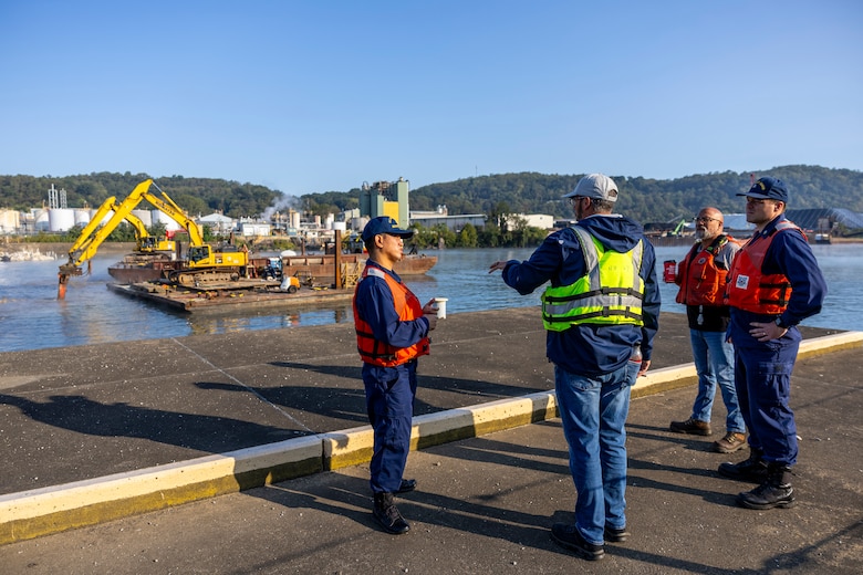 The U.S. Army Corps of Engineers Pittsburgh District opened a 100-foot-wide navigation channel for commercial vessels through the center of the dam at Monongahela River Locks and Dam 3 near Elizabeth, Pennsylvania, Thursday, Sept. 5.