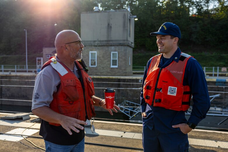 The U.S. Army Corps of Engineers Pittsburgh District opened a 100-foot-wide navigation channel for commercial vessels through the center of the dam at Monongahela River Locks and Dam 3 near Elizabeth, Pennsylvania, Thursday, Sept. 5.