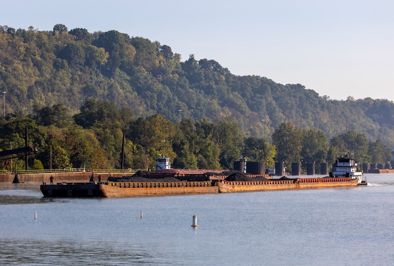 The U.S. Army Corps of Engineers Pittsburgh District opened a 100-foot-wide navigation channel for commercial vessels through the center of the dam at Monongahela River Locks and Dam 3 near Elizabeth, Pennsylvania, Thursday, Sept. 5.