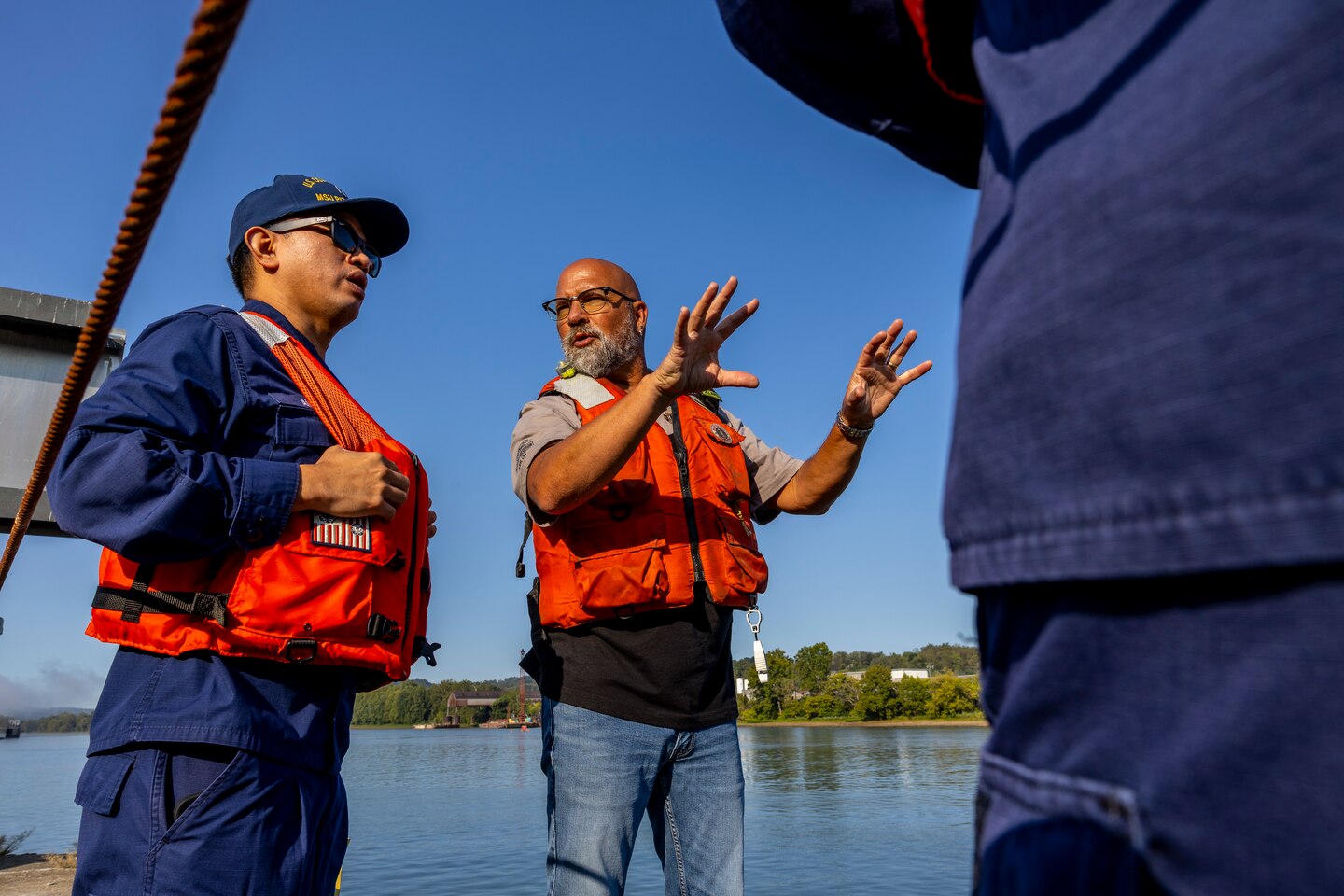 The U.S. Army Corps of Engineers Pittsburgh District opened a 100-foot-wide navigation channel for commercial vessels through the center of the dam at Monongahela River Locks and Dam 3 near Elizabeth, Pennsylvania, Thursday, Sept. 5.