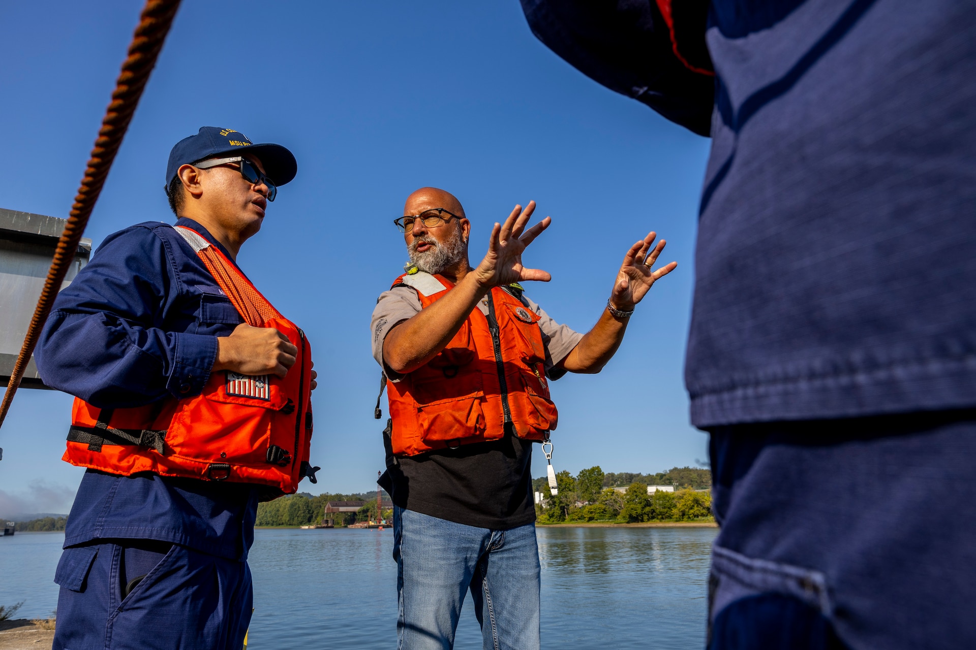 The U.S. Army Corps of Engineers Pittsburgh District opened a 100-foot-wide navigation channel for commercial vessels through the center of the dam at Monongahela River Locks and Dam 3 near Elizabeth, Pennsylvania, Thursday, Sept. 5.