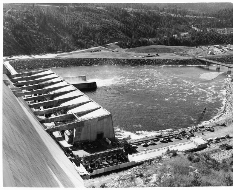 Photo of Libby Dam Dedication event.