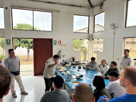 Military Tropical Medicine students participate in the Naval Medical Leader and Professional Development Command (NMLPDC) 
annual 4-week in-person Military Tropical Medicine course.