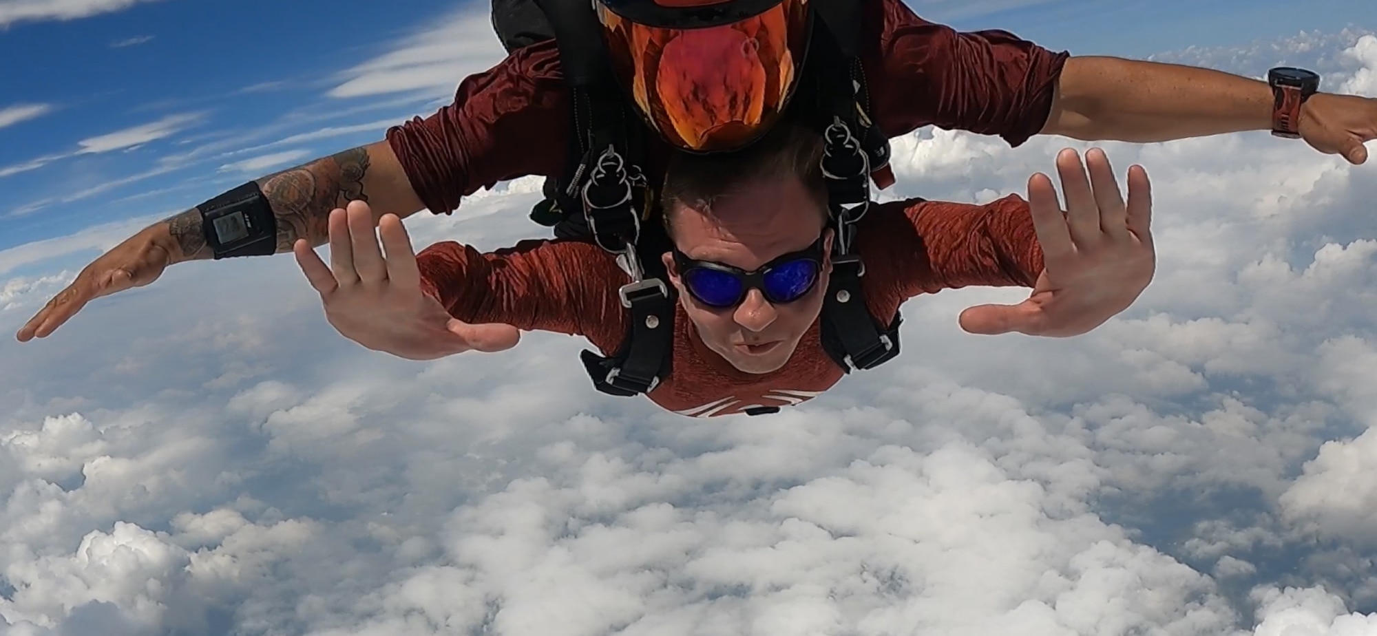 U.S. Air Force Tech. Sgt. William Gilbert skydives at an undisclosed location and date.