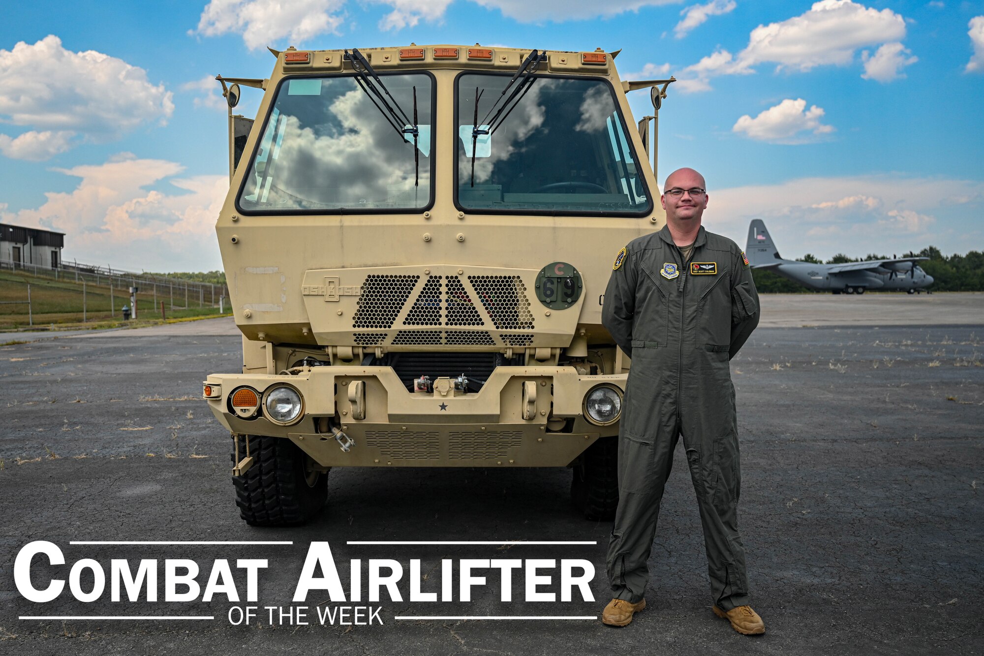 Staff Sgt. Scott Coleman, 34th Combat Training Squadron noncommissioned officer in charge of joint operations flight, is selected as Combat Airlifter of the Week Sept. 9, 2024.