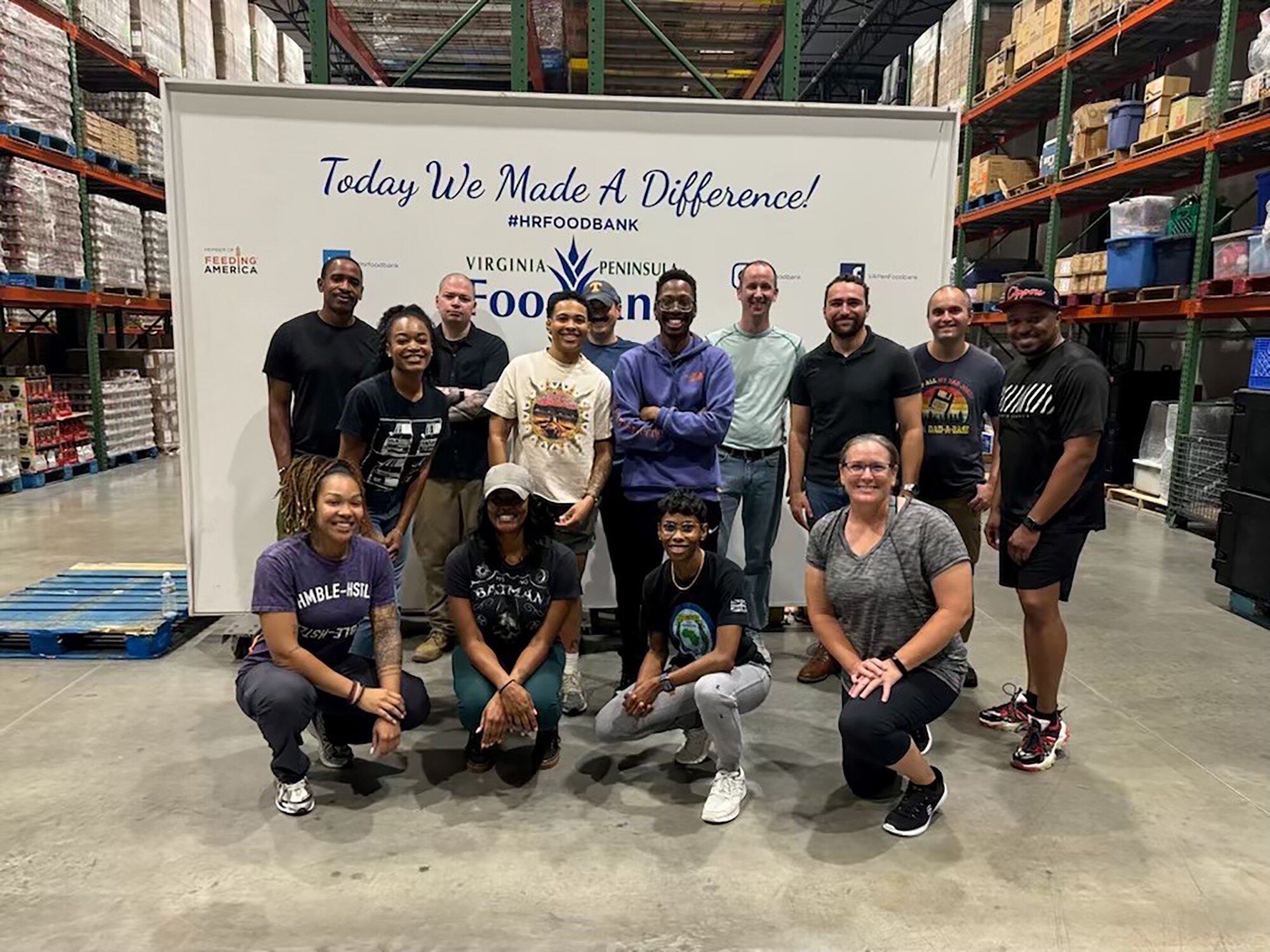 In August 2024, members of the 42nd Intelligence Squadron (IS) participated in a volunteer event with the Virginia Peninsula Foodbank in Hampton, Va., cleaning the entire warehouse space to help the food bank prepare for an upcoming inspection. Squadron activities such as this foster cohesion and morale, promoting both social and physical resiliency. (Courtesy Photo)