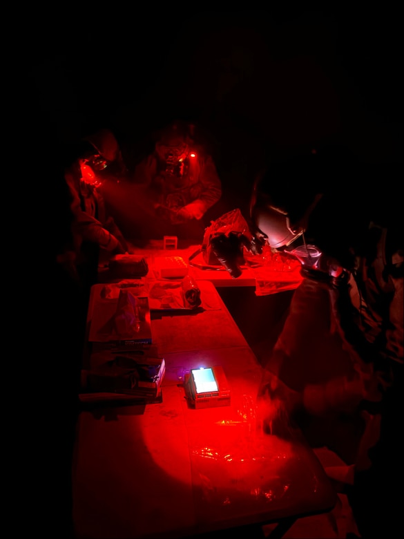 Soldiers from the 82d Chemical Reconnaissance Detachment analyze biological agents "discovered" during a three-day, multi-agency exercise that took place at ERDC’s Permafrost Tunnel Research Facility in Fox, Alaska. One of the main objectives of the exercise was to help Soldiers familiarize themselves with Far-Forward Advanced Sequencing Technology (F-FAST), which was developed by DTRA and U.S. Army DEVCOM to quickly detect, analyze and sequence biological agents while still in the field.
