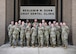 Students and instructors from the Air Force Oral Hygiene Course at Joint Base San Antonio-Lackland, Texas, pose for a group photo in front of the Benjamin W. Dunn USAF Dental Clinic on Sept. 6, 2024.