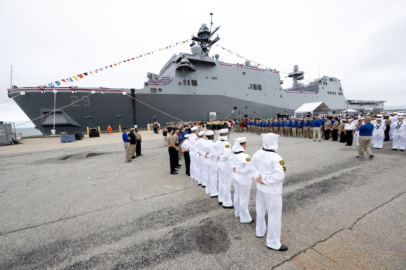 USS Richard M. McCool Jr. (LPD 29) is commissioned at Naval Air Station Pensacola.