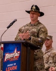 Capt. Andrew Mix, commander, Troop A, 2nd Squadron, 106th Cavalry Regiment, thanks the friends and families of the approximately 155 Soldiers deploying to the U.S. Africa Command area of responsibility for their support.
