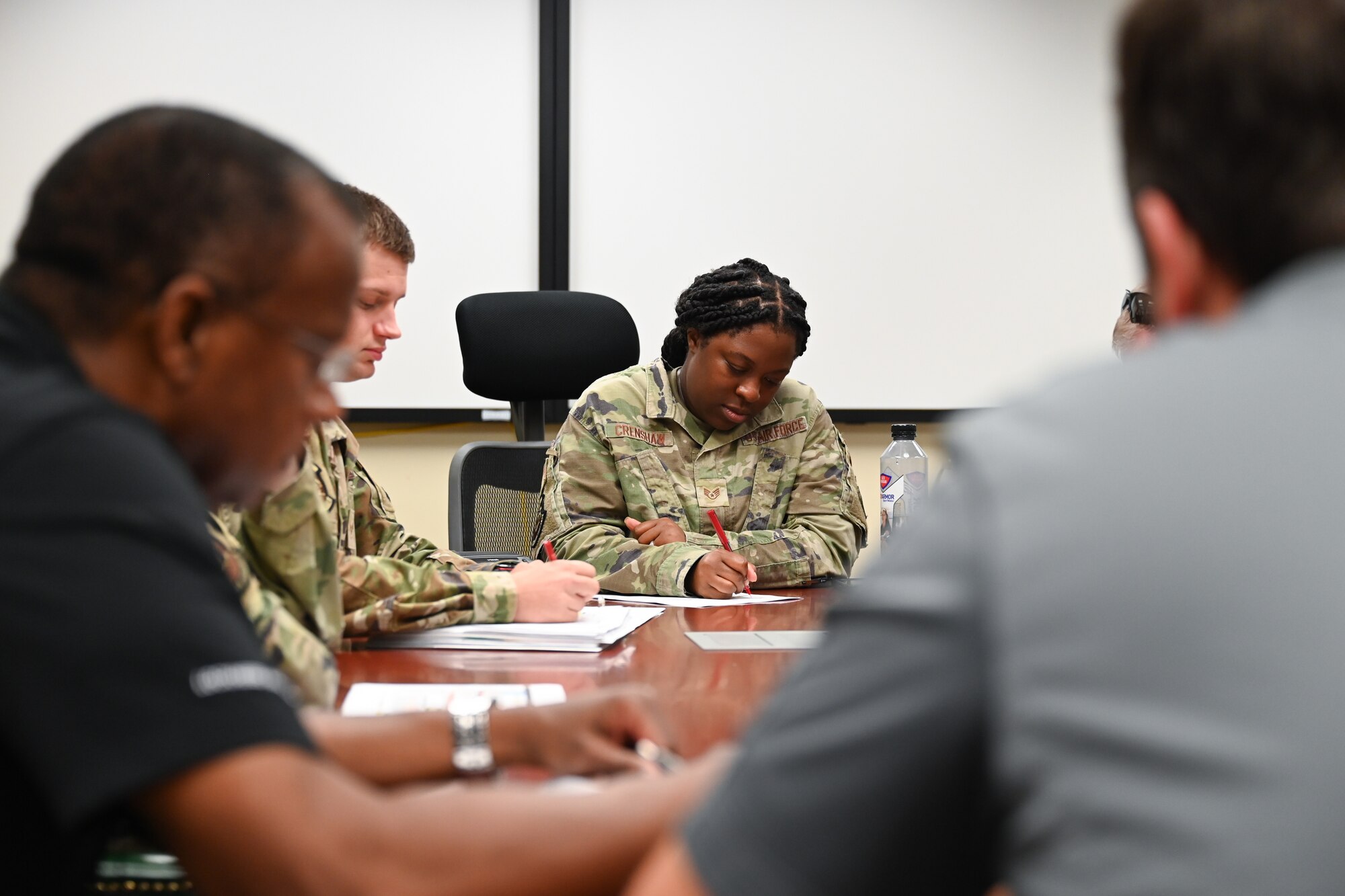 A photo of an Airman working.