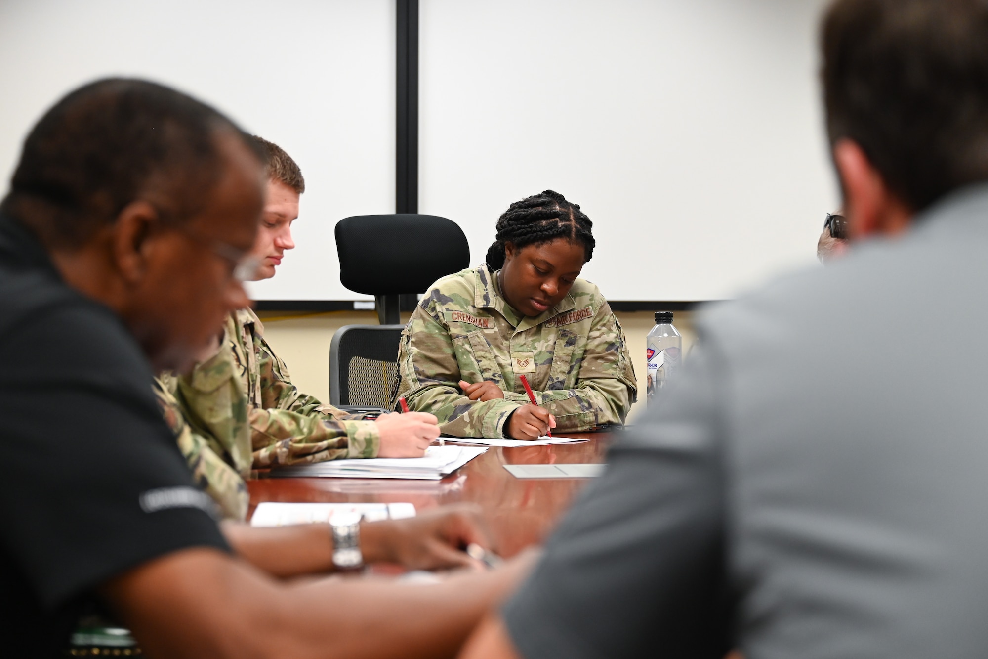 A photo of an Airman working.