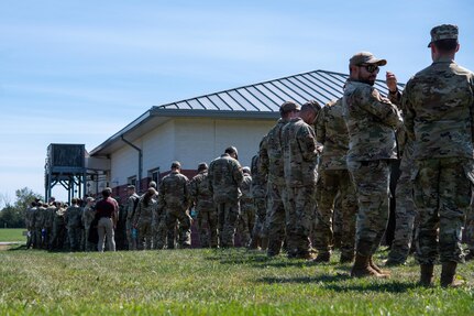 Airmen lined up