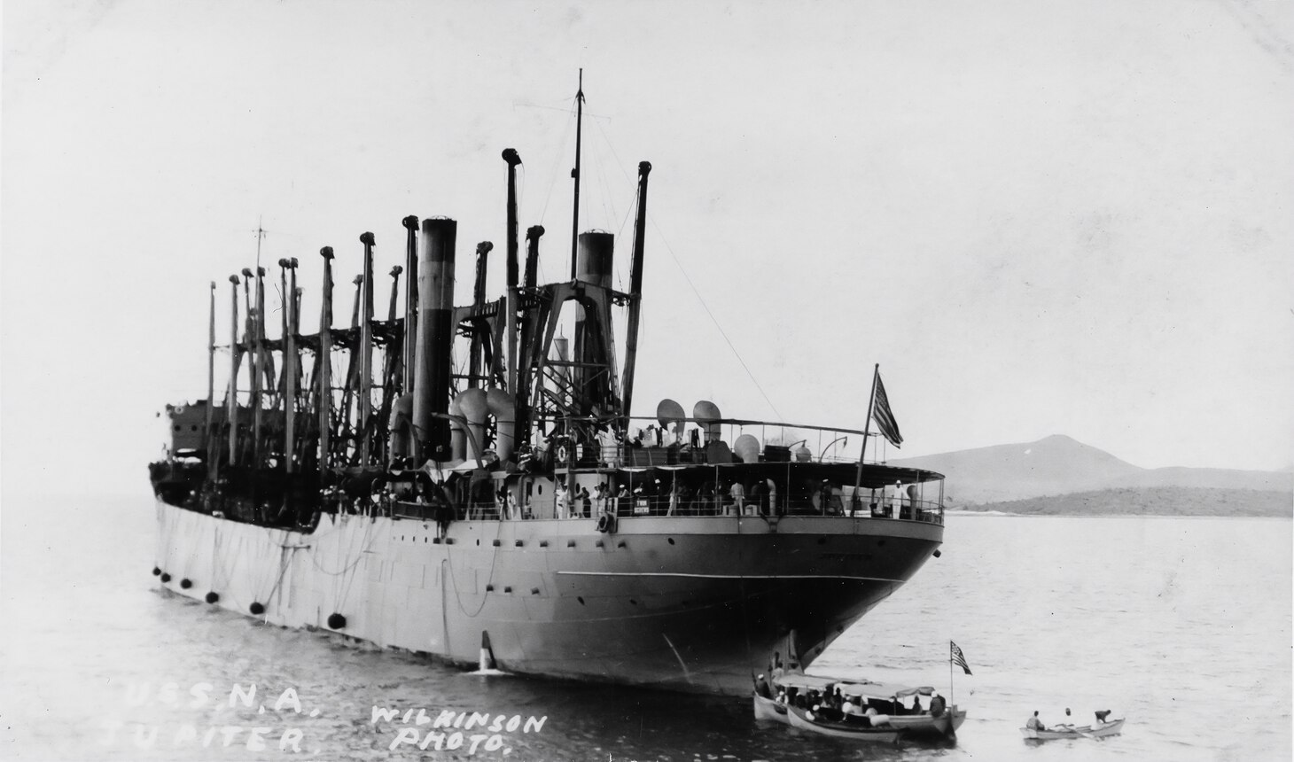 The collier USS Jupiter (AC 3) circa 1916-1917.