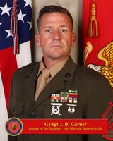 Gunnery Sergeant Jesse B. Garner, Inspector - Instructor Battery Gunnery Sergeant, Battery N, 5th Battalion 14th Marine Regiment